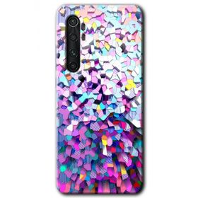 Xiaomi Mi Note 10 Lite Mosaic Fragments Colorfull Baskılı Uyumlu Silikon Kılıf