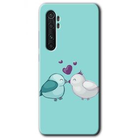Xiaomi Mi Note 10 Lite Mutlu Kuşlar Baskılı Uyumlu Silikon Kılıf