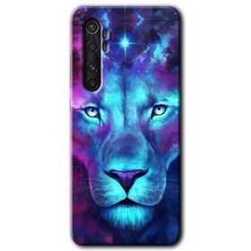 Xiaomi Mi Note 10 Lite Neon Lion Baskılı Uyumlu Silikon Kılıf