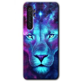 Xiaomi Mi Note 10 Lite Neon Lion Baskılı Uyumlu Silikon Kılıf