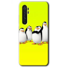 Xiaomi Mi Note 10 Lite Penguenler Baskılı Uyumlu Silikon Kılıf
