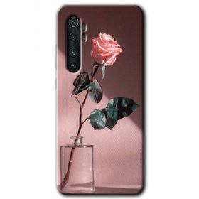 Xiaomi Mi Note 10 Lite Retro Gül Baskılı Uyumlu Silikon Kılıf