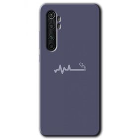 Xiaomi Mi Note 10 Lite Sigara Zararlıdır Baskılı Uyumlu Silikon Kılıf