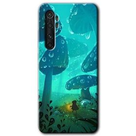 Xiaomi Mi Note 10 Lite Silhoutte Dropss Baskılı Uyumlu Silikon Kılıf