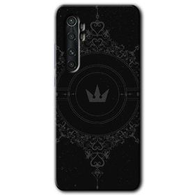 Xiaomi Mi Note 10 Lite Siyah Mandala 1 Baskılı Uyumlu Silikon Kılıf