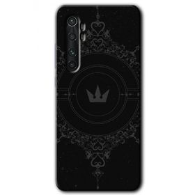 Xiaomi Mi Note 10 Lite Siyah Mandala 1 Baskılı Uyumlu Silikon Kılıf