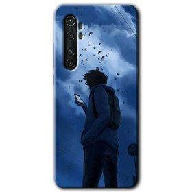 Xiaomi Mi Note 10 Lite Sonbahar Yalnızlığı Baskılı Uyumlu Silikon Kılıf