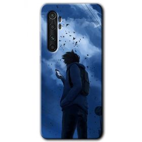 Xiaomi Mi Note 10 Lite Sonbahar Yalnızlığı Baskılı Uyumlu Silikon Kılıf