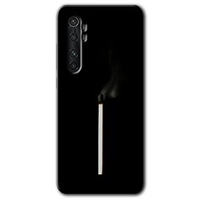 Xiaomi Mi Note 10 Lite Sönmüş Kibrit Baskılı Uyumlu Silikon Kılıf