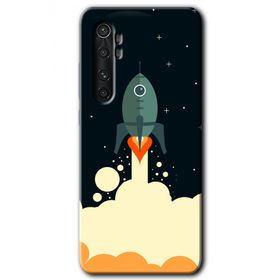 Xiaomi Mi Note 10 Lite Space Smoke Baskılı Uyumlu Silikon Kılıf