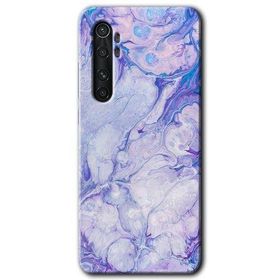 Xiaomi Mi Note 10 Lite Spots Lilac Baskılı Uyumlu Silikon Kılıf