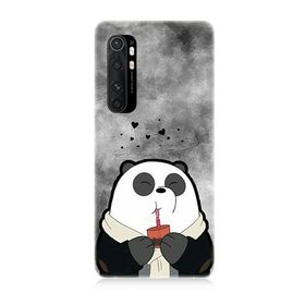 Xiaomi Mi Note 10 Lite Uyumlu Sevimli Panda Baskılı Silikon Kılıf