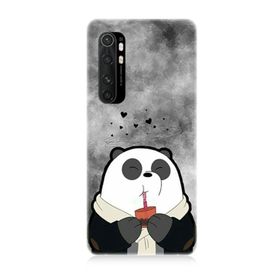 Xiaomi Mi Note 10 Lite Uyumlu Sevimli Panda Baskılı Silikon Kılıf