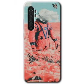 Xiaomi Mi Note 10 Lite Uzay Bahçesi Baskılı Uyumlu Silikon Kılıf