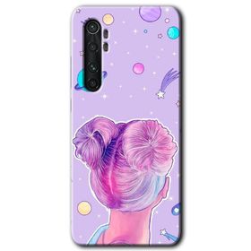Xiaomi Mi Note 10 Lite Uzaylı Kız Baskılı Uyumlu Silikon Kılıf
