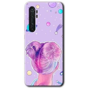 Xiaomi Mi Note 10 Lite Uzaylı Kız Baskılı Uyumlu Silikon Kılıf