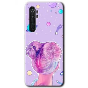 Xiaomi Mi Note 10 Lite Uzaylı Kız Baskılı Uyumlu Silikon Kılıf