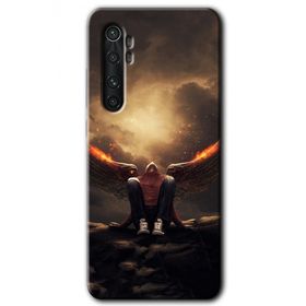 Xiaomi Mi Note 10 Lite Wings of Power Baskılı Uyumlu Silikon Kılıf