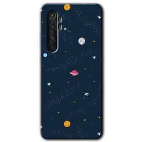 Xiaomi Mi Note 10 Lite Yarım Mermer Baskılı Uyumlu Silikon Kılıf