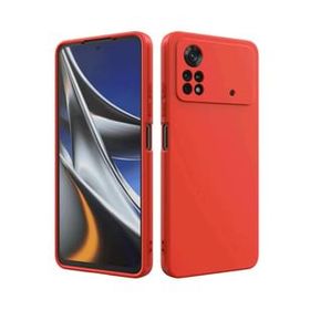 Xiaomi Poco X4 Pro 5G Kırmızı Uyumlu Silikon Kılıf