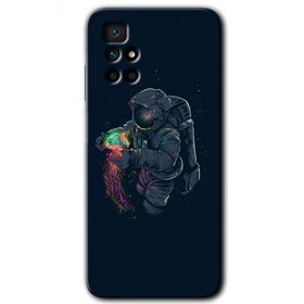 Xiaomi Redmi 10 Astronot Kıyafeti Baskılı Uyumlu Silikon Kılıf