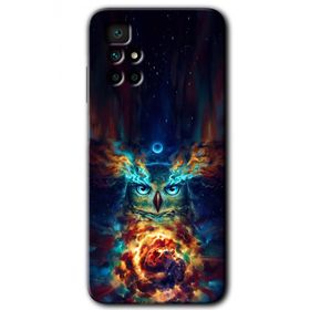 Xiaomi Redmi 10 Ballı Baykuş Baskılı Uyumlu Silikon Kılıf