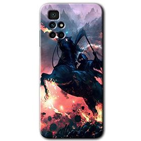 Xiaomi Redmi 10 Bloodhorne Baskılı Uyumlu Silikon Kılıf