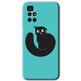 Xiaomi Redmi 10 Cat Vector Baskılı Uyumlu Silikon Kılıf