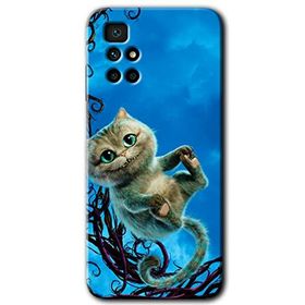Xiaomi Redmi 10 Çılgın Kedi Baskılı Uyumlu Silikon Kılıf