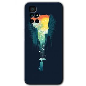 Xiaomi Redmi 10 City Bird Sky Baskılı Uyumlu Silikon Kılıf