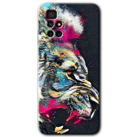 Xiaomi Redmi 10 Colorfull Aslan Baskılı Uyumlu Silikon Kılıf