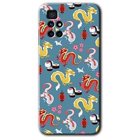 Xiaomi Redmi 10 Funky Dragon Baskılı Uyumlu Silikon Kılıf