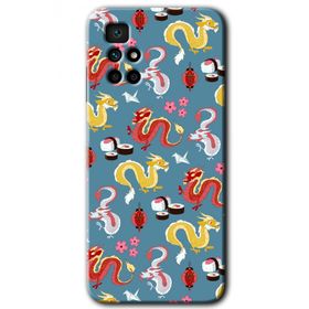Xiaomi Redmi 10 Funky Dragon Baskılı Uyumlu Silikon Kılıf