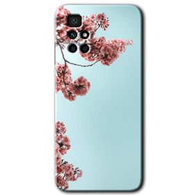 Xiaomi Redmi 10 Japon Çiçeği Baskılı Uyumlu Silikon Kılıf