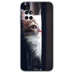 Xiaomi Redmi 10 Kedi Bakışı Baskılı Uyumlu Silikon Kılıf
