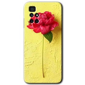 Xiaomi Redmi 10 Kırmızı Gül Baskılı Uyumlu Silikon Kılıf