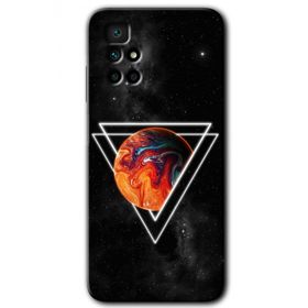 Xiaomi Redmi 10 Kızıl Gezegen Baskılı Uyumlu Silikon Kılıf