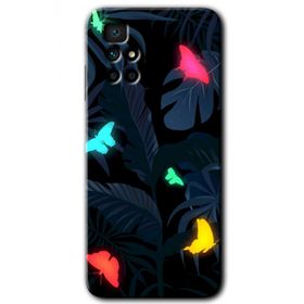 Xiaomi Redmi 10 Lighter Butterfly Baskılı Uyumlu Silikon Kılıf