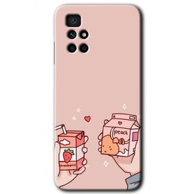 Xiaomi Redmi 10 Meyveli Süt Baskılı Uyumlu Silikon Kılıf