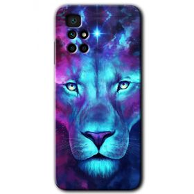 Xiaomi Redmi 10 Neon Lion Baskılı Uyumlu Silikon Kılıf