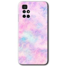 Xiaomi Redmi 10 Pembe Duman Baskılı Uyumlu Silikon Kılıf