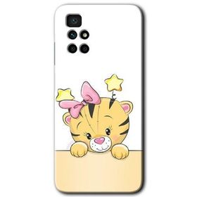 Xiaomi Redmi 10 Sevimli Kedi Baskılı Uyumlu Silikon Kılıf