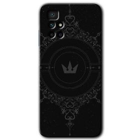 Xiaomi Redmi 10 Siyah Mandala 1 Baskılı Uyumlu Silikon Kılıf