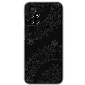 Xiaomi Redmi 10 Siyah Mandala Baskılı Uyumlu Silikon Kılıf
