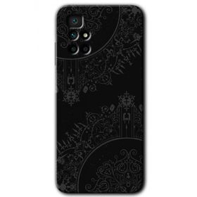 Xiaomi Redmi 10 Siyah Mandala Baskılı Uyumlu Silikon Kılıf