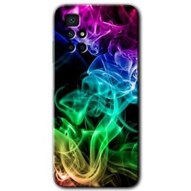 Xiaomi Redmi 10 Smoke Colorful Baskılı Uyumlu Silikon Kılıf