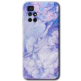 Xiaomi Redmi 10 Spots Lilac Baskılı Uyumlu Silikon Kılıf