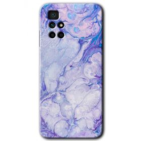 Xiaomi Redmi 10 Spots Lilac Baskılı Uyumlu Silikon Kılıf