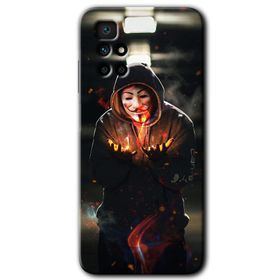 Xiaomi Redmi 10 V for Fire Baskılı Uyumlu Silikon Kılıf