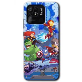 Xiaomi Redmi 10C Avengers Cartoon Baskılı Uyumlu Silikon Kılıf